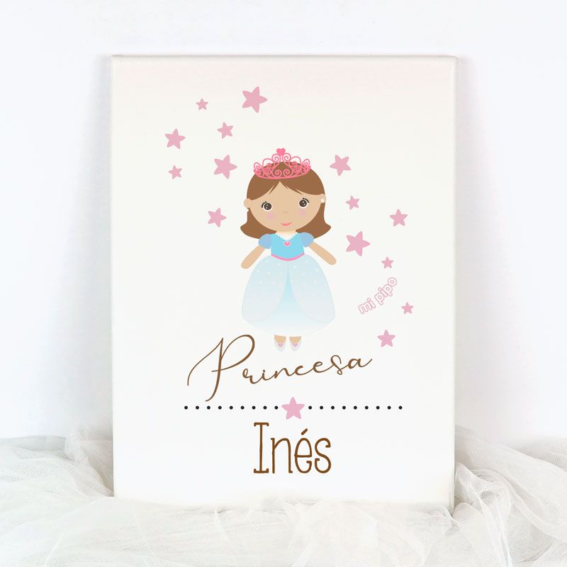 Lienzo Personalizado Princesa - Mikeko