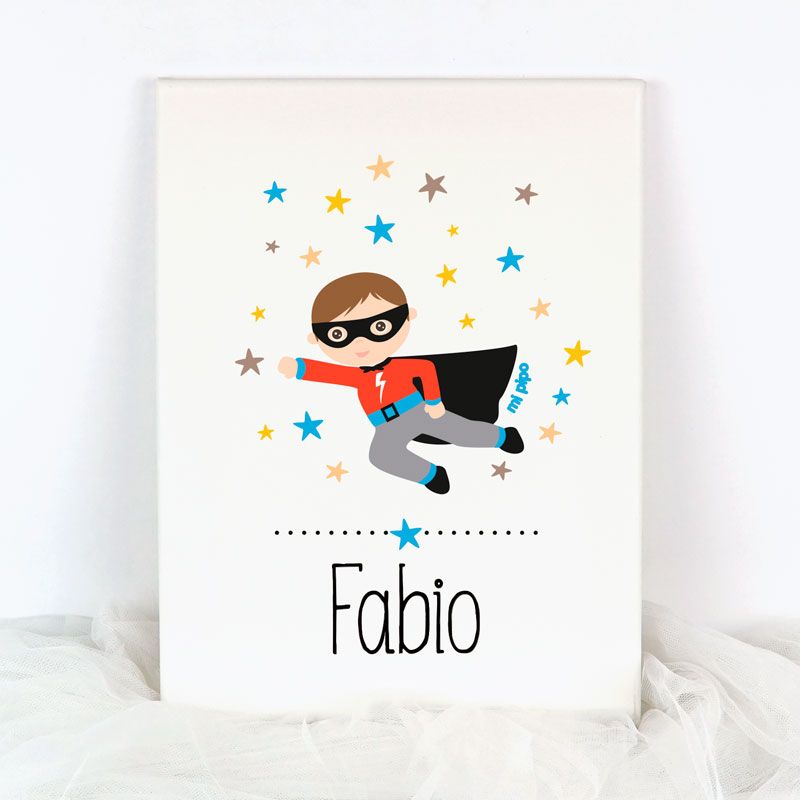 Lienzo Personalizado Superhéroe - Mikeko