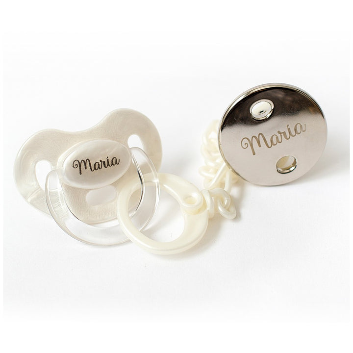 Pack Premium Chupete y Cadena Personalizada - Mikeko