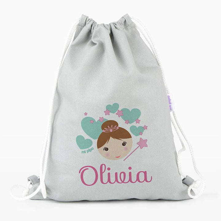 Petate Medium Lona Hada personalizado, color a elegir - Mikeko