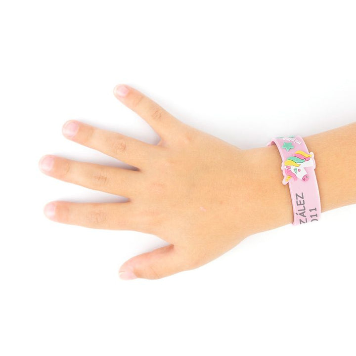 Pulsera Identificativa Personalizada Unicornio - Mikeko