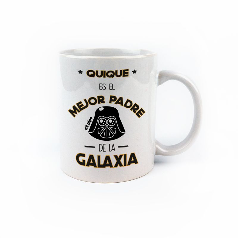 Taza personalizada (Nombre) es el mejor Padre de la Galaxia - Mikeko