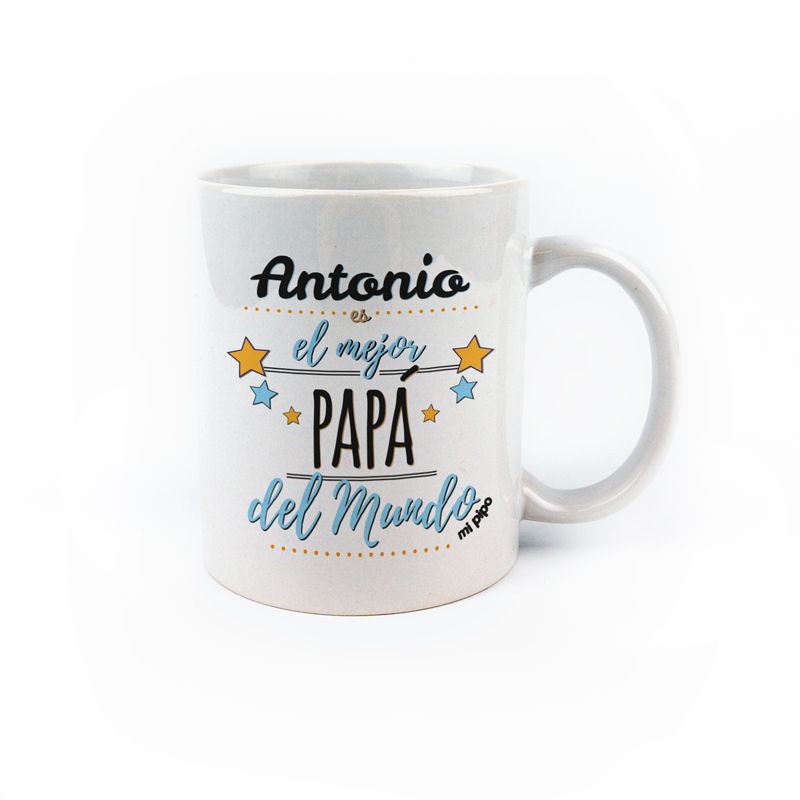 Taza personalizada (Nombre) es el mejor Papá del mundo - Mikeko
