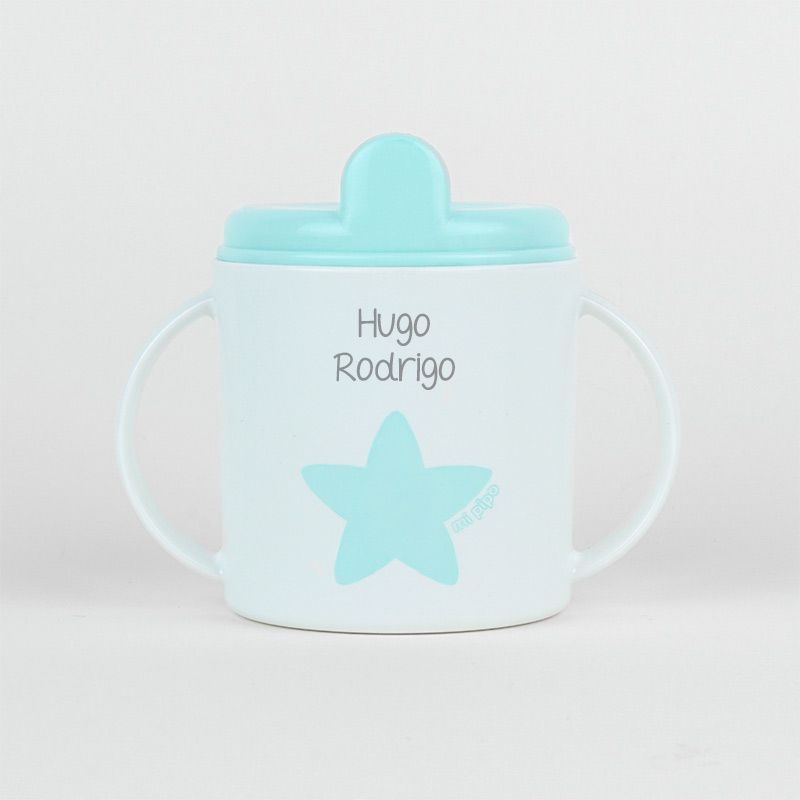 Taza Estrella azul pastel personalizada - Mikeko