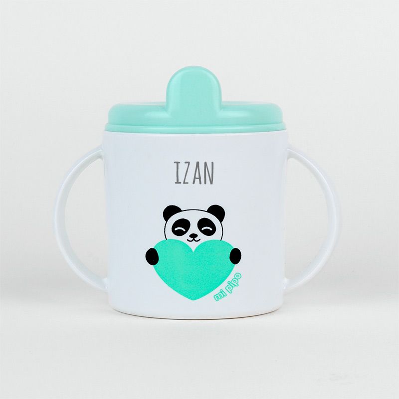 Taza Panda menta personalizada - Mikeko