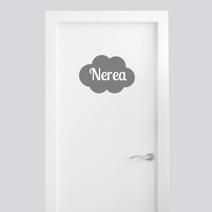 Vinilo decorativo Nube Personalizado Antracita - Mikeko