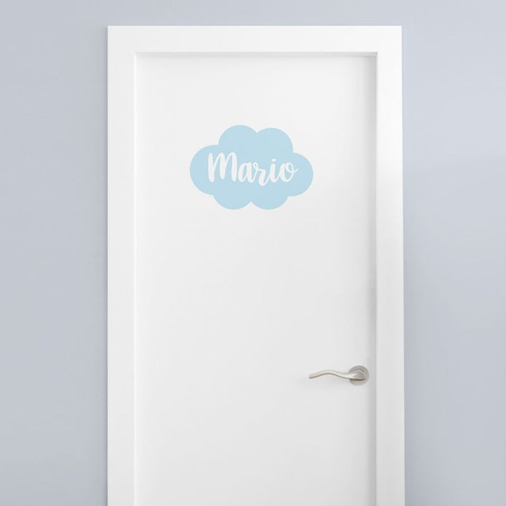 Vinilo decorativo Nube Personalizado Celeste - Mikeko
