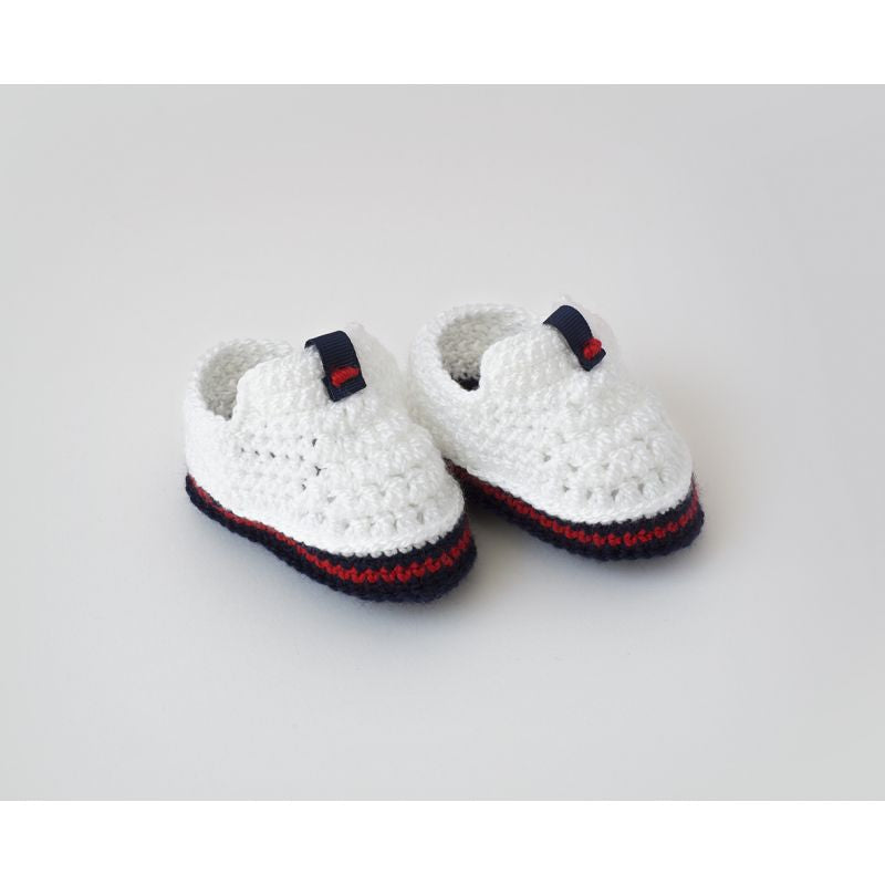 Zapatitos de Ganchillo Verano Niño Botita - Mikeko