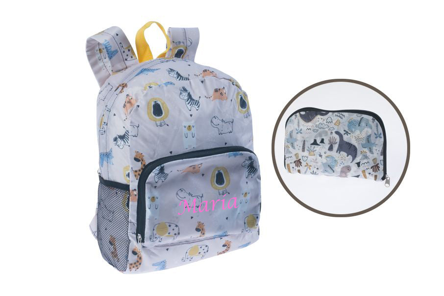 Mochila Personalizada Plegable Dino - Mikeko