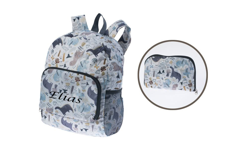 Mochila Personalizada Plegable Gris - Mikeko