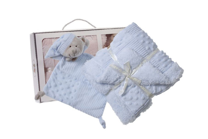 Pack Patchwork Manta + Doudou Personalizado para Bebé