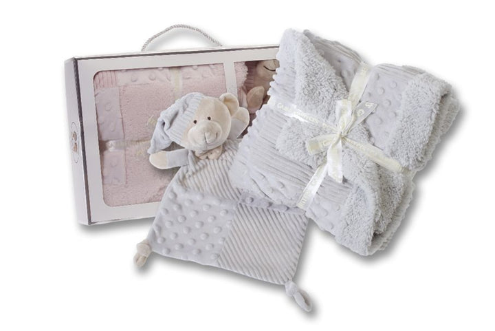 Pack Patchwork Manta + Doudou Personalizado para Bebé