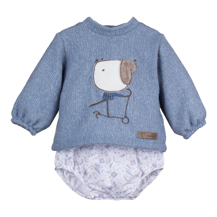 Conjunto bebé niño azul Navia Calamaro