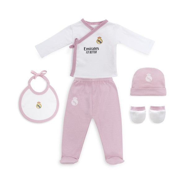 Juego 5 piezas infantil Real Madrid Rosa