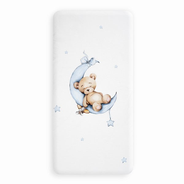 Funda Nórdica Cuna Oso Luna Azul