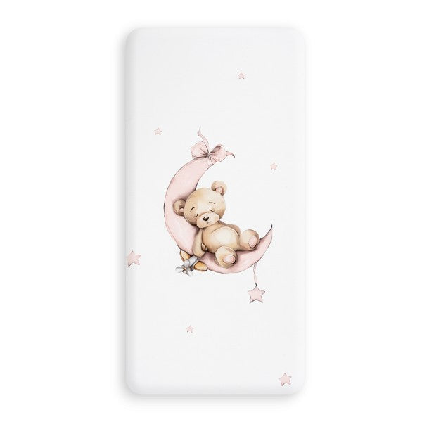 Funda Nórdica Cuna Oso Luna Rosa