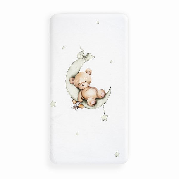 Funda Nórdica Cuna Oso Luna Verde