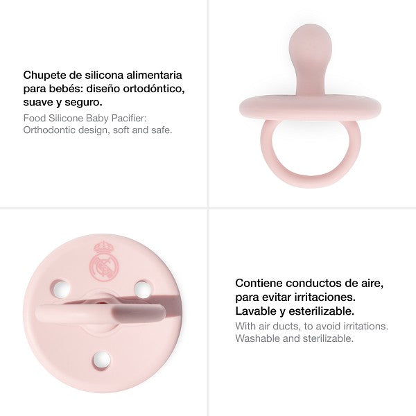 Chupete Oficial Real Madrid Rosa