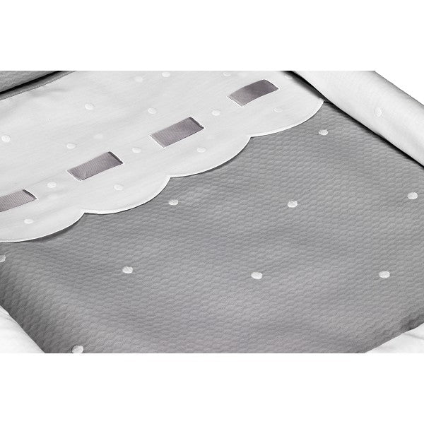 Minicuna + Vestidura Zoe Gris