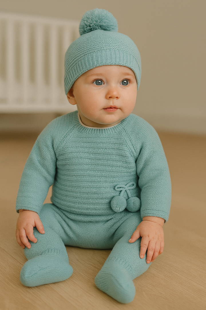 Conjunto Invierno pompón Mint