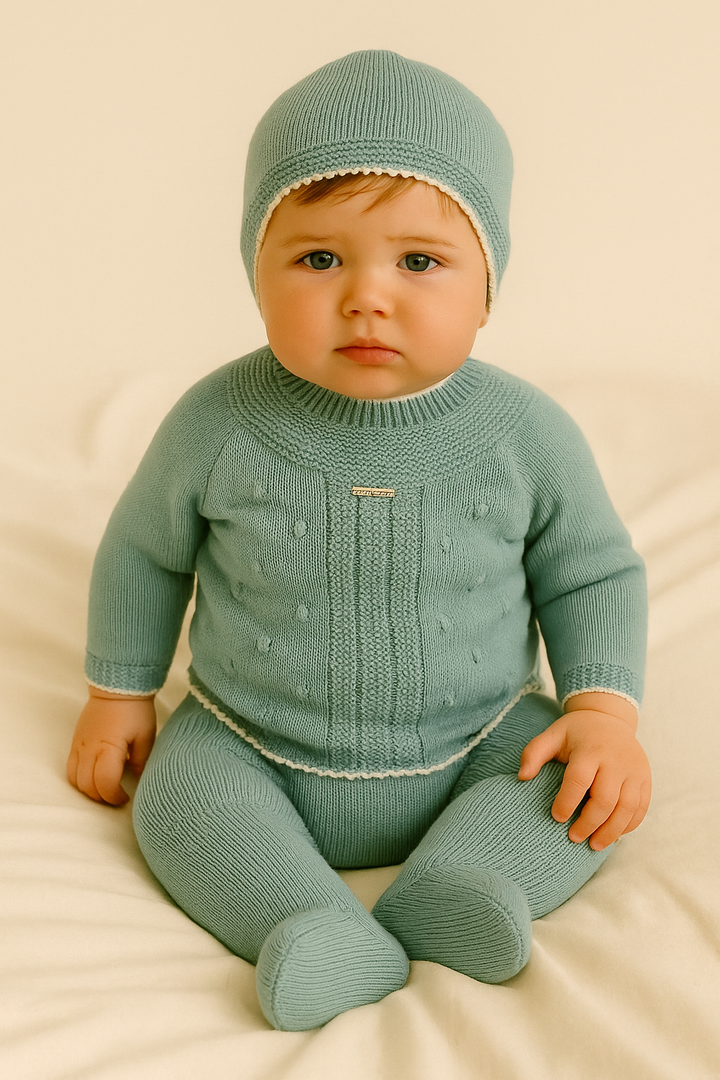 Conjunto de punto Invierno  Verde