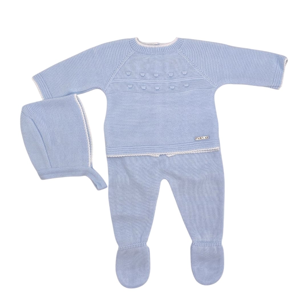 Conjunto Primavera Punto  Celeste
