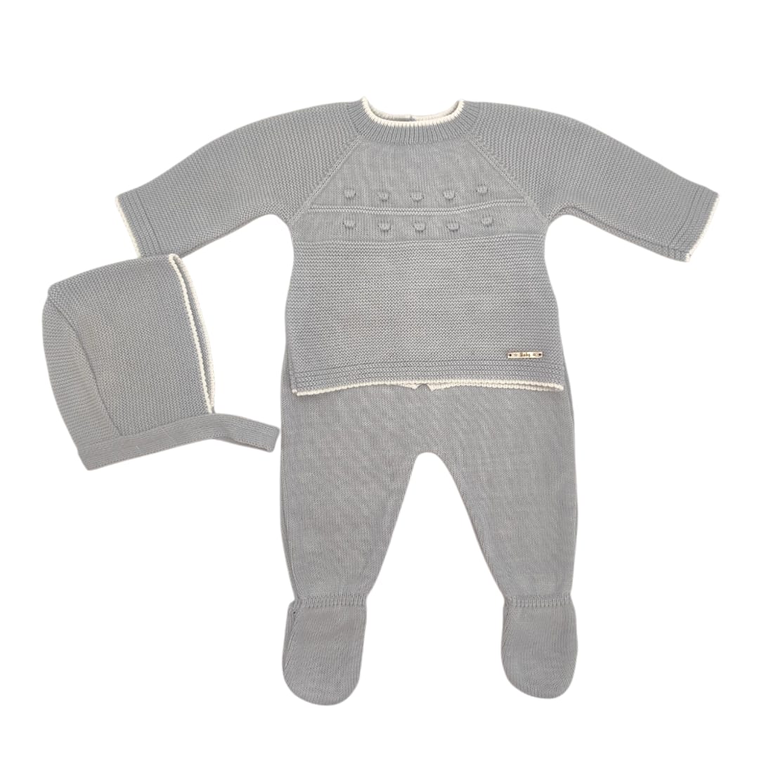 Conjunto Primavera Punto  Gris