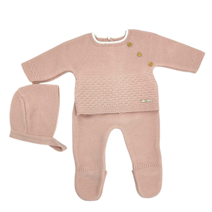 Conjunto de punto Invierno Maquillaje con gorro