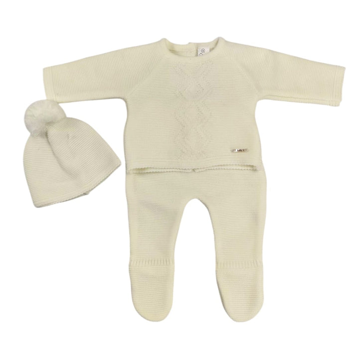 Conjunto de punto Invierno Beig