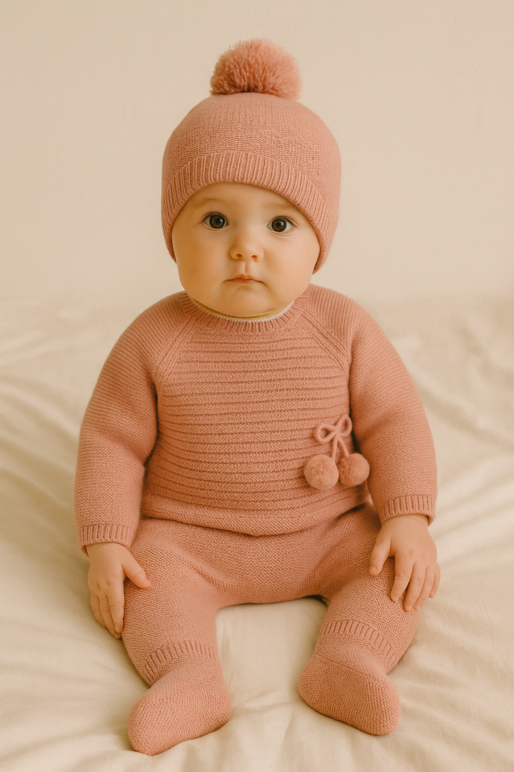 Conjunto Invierno pompón Maquillaje