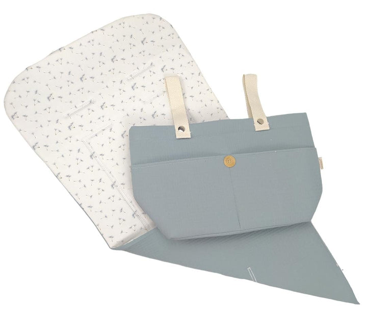 Colchoneta Reversible para silla + Bolso a juego Arpi Azul