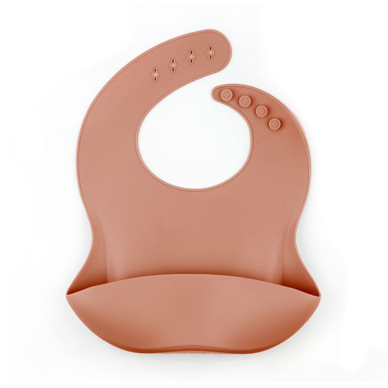Babero SILICONA Personalizado Nombre + Corazón, color a elegir - Mikeko