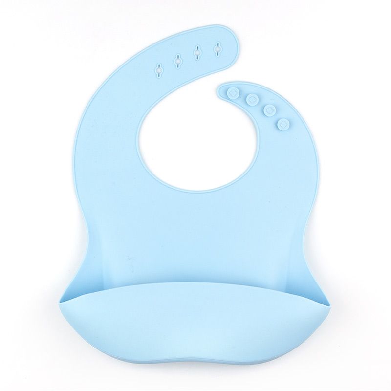 Babero SILICONA Personalizado Nombre + Corazón, color a elegir - Mikeko