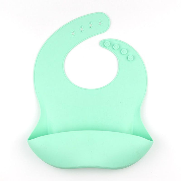 Babero SILICONA Personalizado Nombre + Cisne, color a elegir - Mikeko