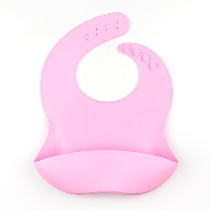 Babero SILICONA Personalizado Nombre + Superhéroe, color a elegir
