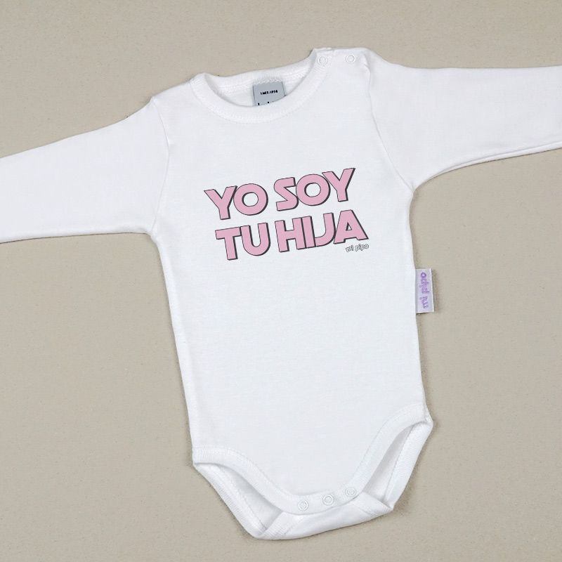 Babidu Body Divertido Yo soy tu Hija Rosa - Mikeko