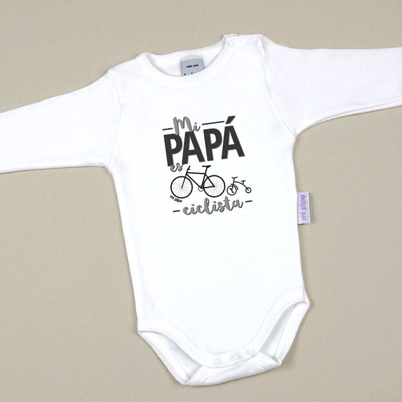 Babidu Body Divertido Mi Papá es ciclista - Mikeko