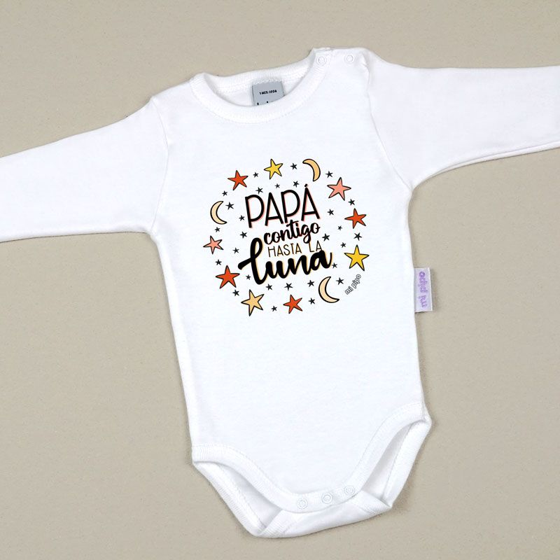 Babidu Body Divertido Papá contigo hasta la Luna - Mikeko