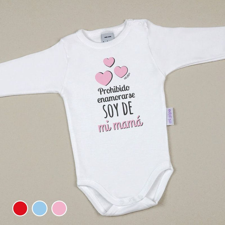 Babidu Body Divertido Prohibido enamorarse, soy de mi Mamá