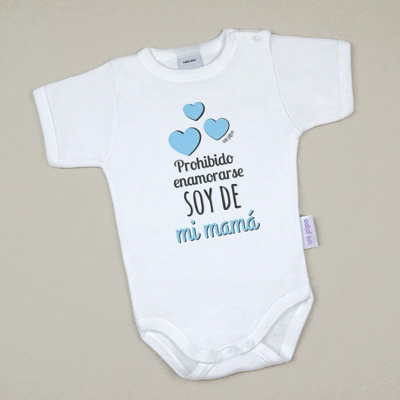 Babidu Body Divertido Prohibido enamorarse, soy de mi Mamá