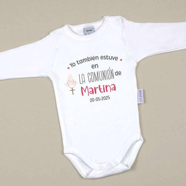 Babidu Body Personalizado Yo también estuve en la Comunión de....(texto libre)