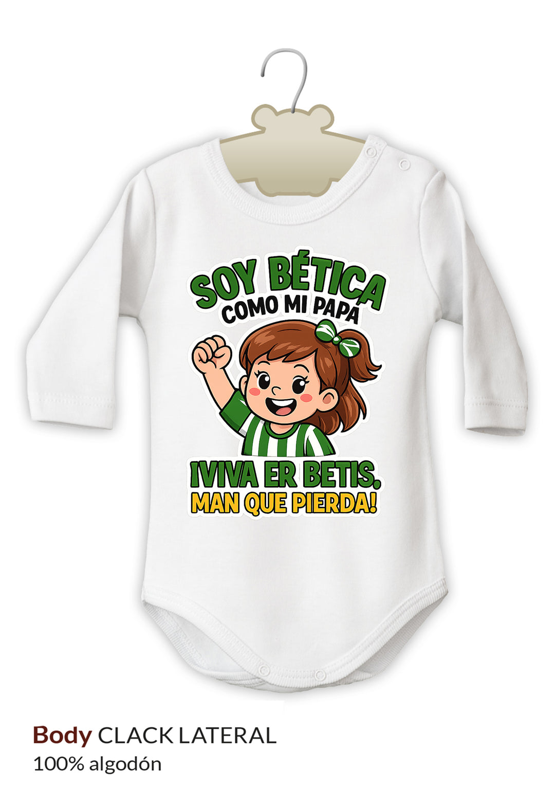 Body Divertido Soy Bética como mi Papá