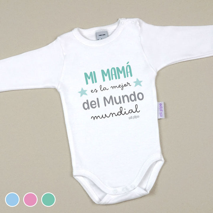 Babidu Body Divertido Mi Mamá es la mejor del mundo Mundial