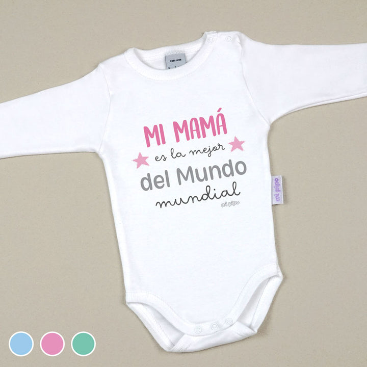 Babidu Body Divertido Mi Mamá es la mejor del mundo Mundial