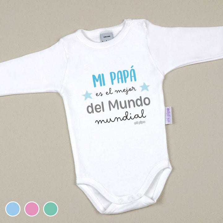 Babidu Body Divertido Mi Papá es el mejor del mundo Mundial