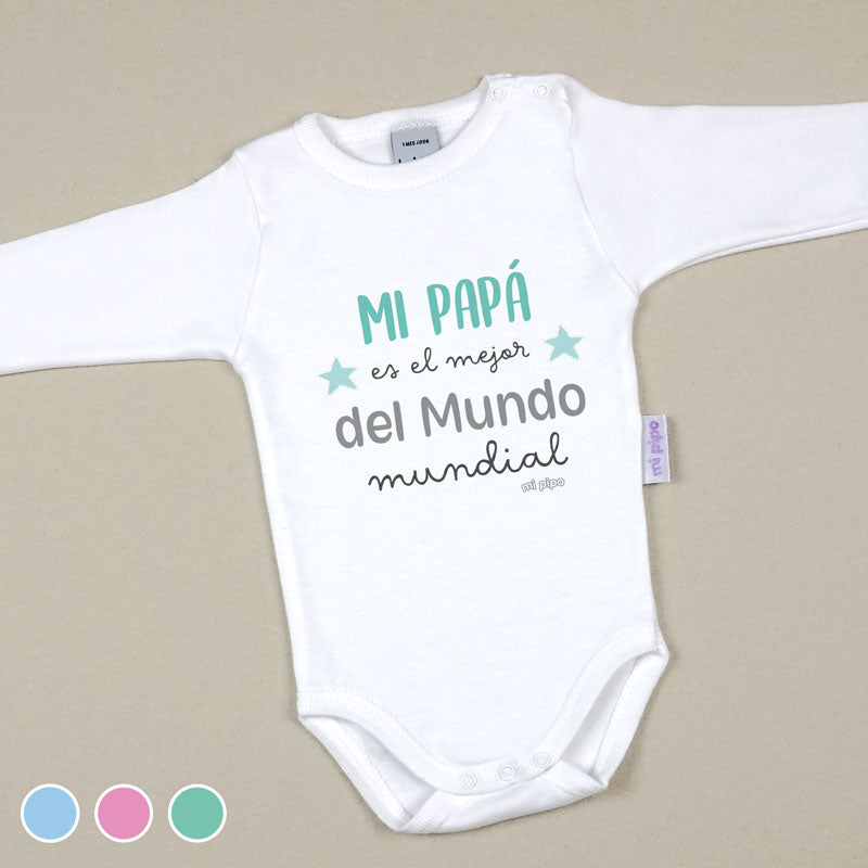 Babidu Body Divertido Mi Papá es el mejor del mundo Mundial