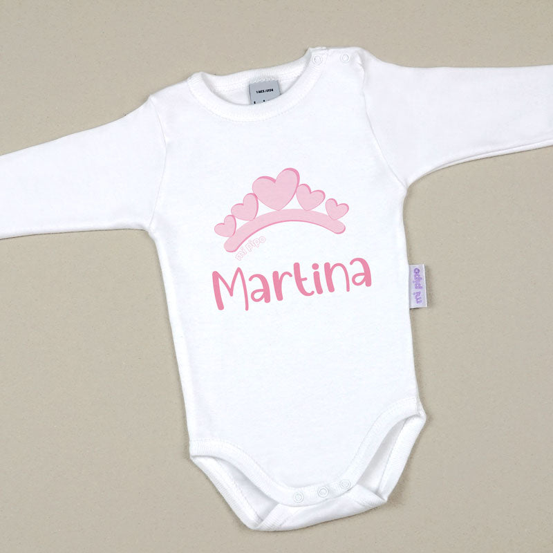 Babidu Body Personalizado Nombre + Tiara