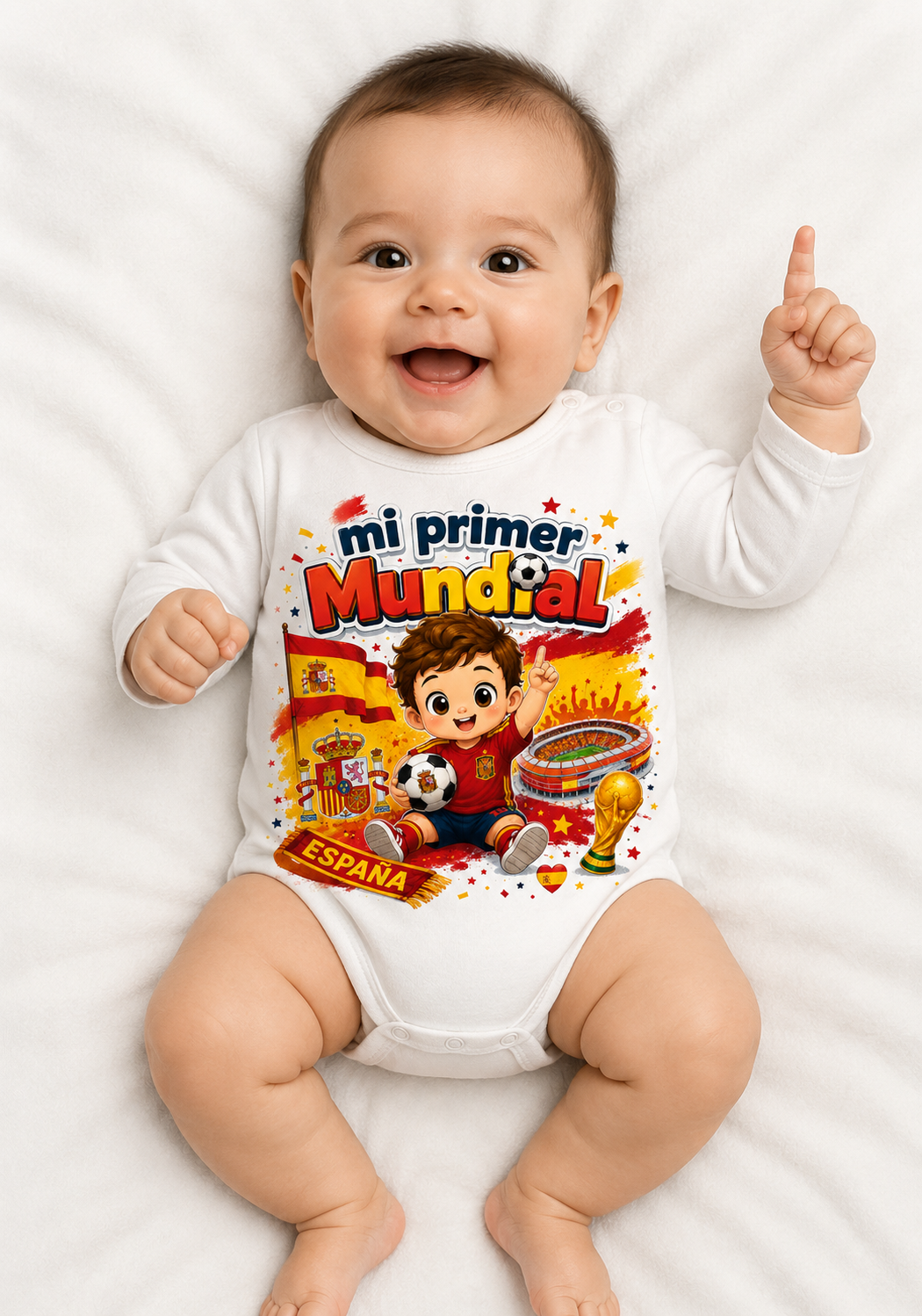 Body Bebé Niño "Mi Primer Mundial España"