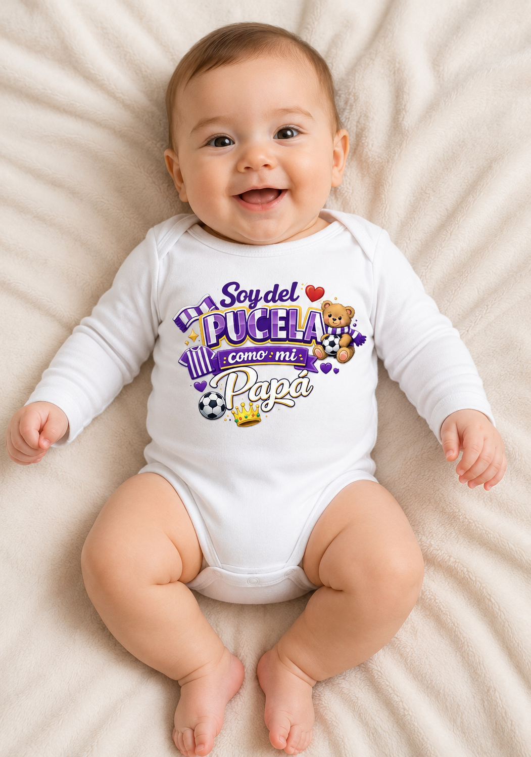 Body bebé "Soy del Pucela como mi Papá"