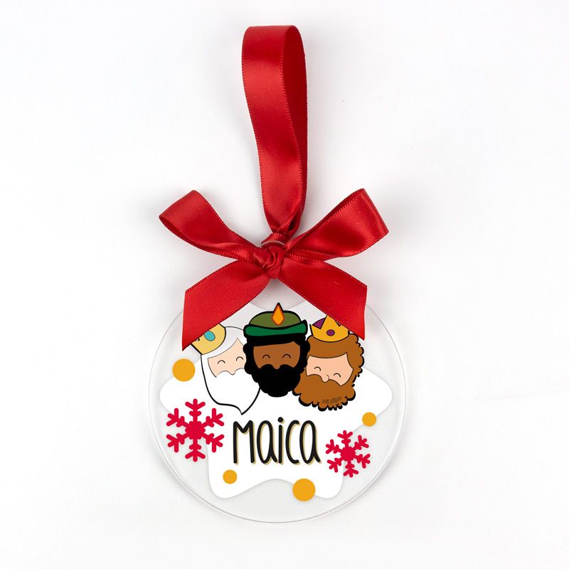 Bola Navidad METACRILATO Reyes Magos - Mikeko